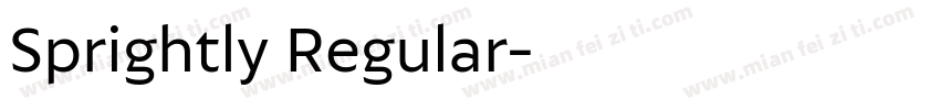 Sprightly Regular字体转换